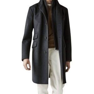 LANIFICIO NESTI ONELIO Wool & Cashmere Overcoat Size XL